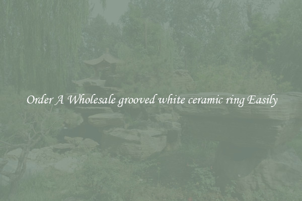 Order A Wholesale grooved white ceramic ring Easily