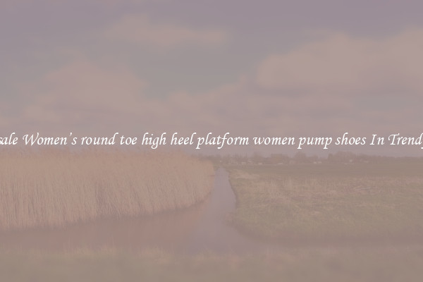 Wholesale Women’s round toe high heel platform women pump shoes In Trendy Styles