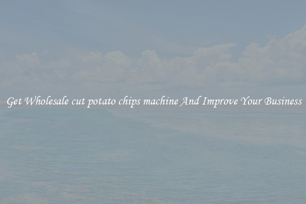 Get Wholesale cut potato chips machine And Improve Your Business