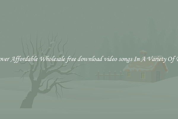 Discover Affordable Wholesale free download video songs In A Variety Of Forms