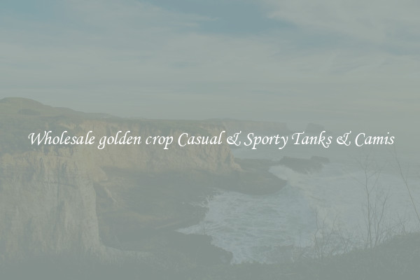 Wholesale golden crop Casual & Sporty Tanks & Camis
