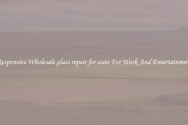 Responsive Wholesale glass repair for auto For Work And Entertainment