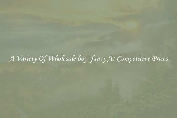 A Variety Of Wholesale boy. fancy At Competitive Prices