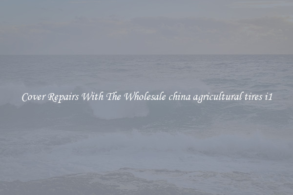  Cover Repairs With The Wholesale china agricultural tires i1 